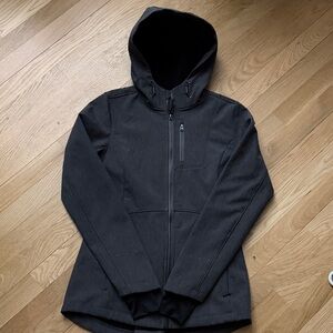 Mondetta Gray Hooded Rain Jacket XS